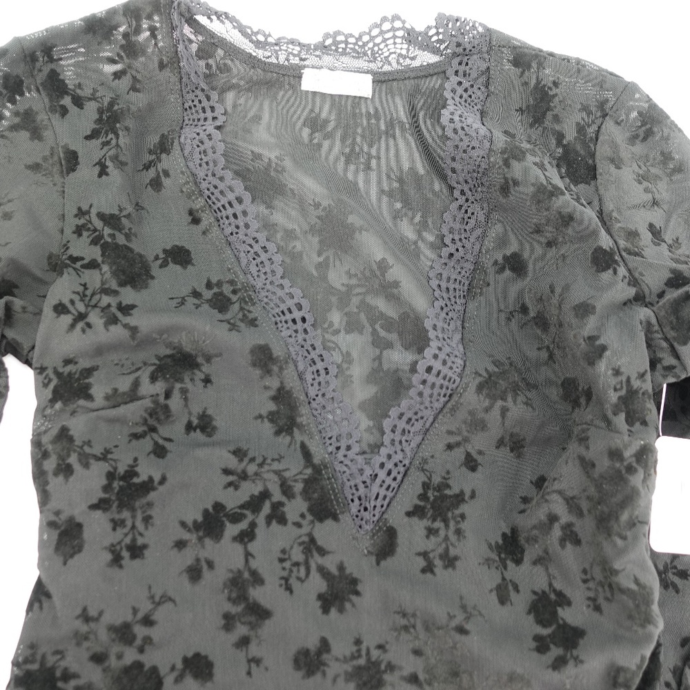 Free People Babes In Bandeaus Bodysuit Black Combo - Picture 9 of 11